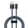 Baseus Dynamic Series kabelis USB uz Lightning, 2.4A, 1m (pelēks)