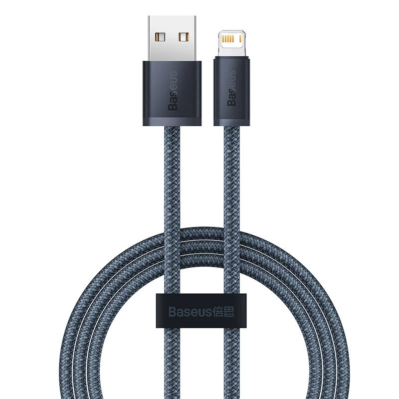 Baseus Dynamic Series kabelis USB uz Lightning, 2.4A, 1m (pelēks)