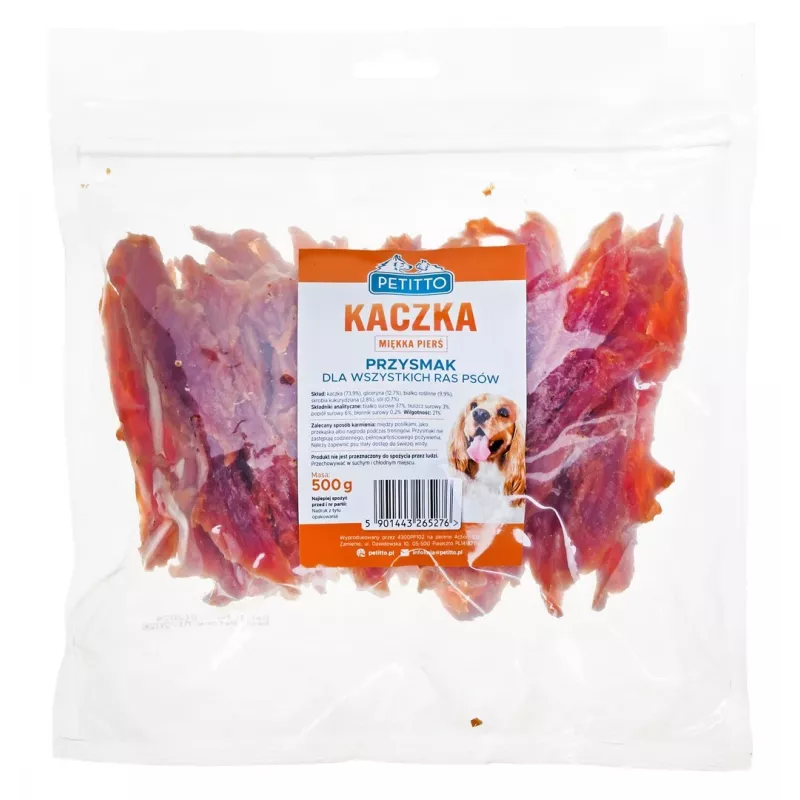 PETITTO Mīkstā pīles krūtiņa - suņu kārums - 500 g