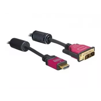 DeLOCK 84343 HDMI - DVI-D kabelis 3,0 m vīriešu/vīriešu