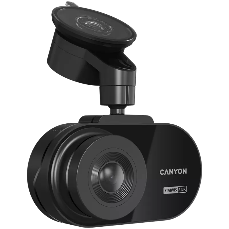 Canyon Dashcam DVR25 WQHD/2.5K/WiFi/App/SD karte melna