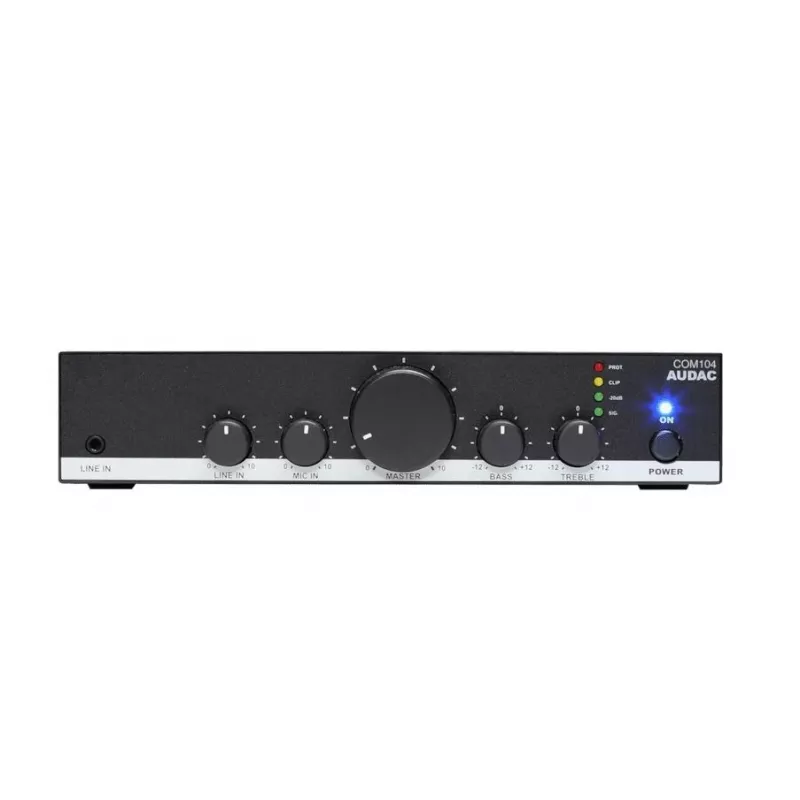 Skaļruņu pastiprinātājs Audac COM104 40W 70/100V melns