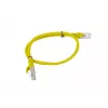 Ethernet savienojuma vads LANBERG Cat6 UTP PCU6-20CC-0050-Y 0,5 m, RJ-45 uz RJ-45, CCA vadītājs, dzeltens