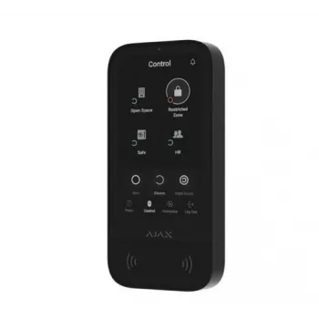 Keypad Ajax KeyPad TouchScreen RF Black ar baterijām