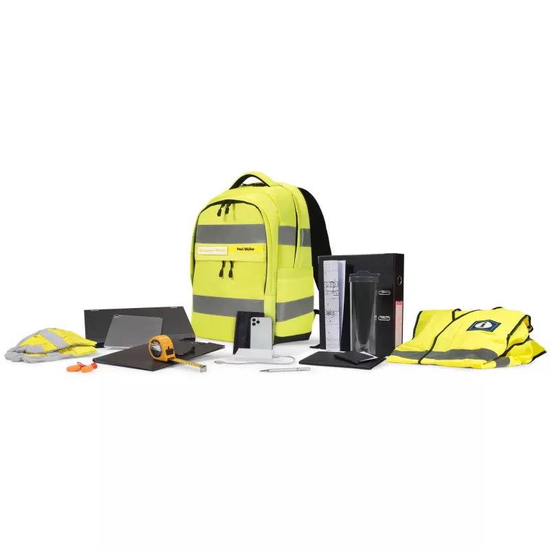 Dicota Backpack Hi-Vis 25 litri - dzeltena
