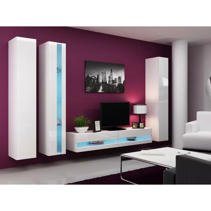 Cama plauktu bloks VIGO NEW 180/40/30 balts/balts spīdums