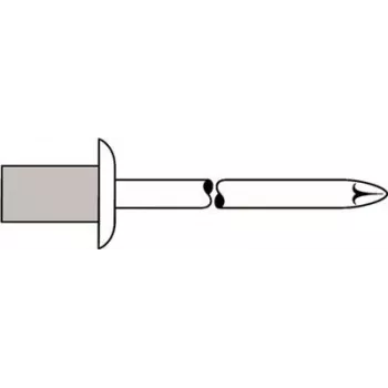 Aklā kniede GESIPA 4×8.0 mm Al/A2 CAP Standard, 500 gab.