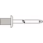 Aklā kniede GESIPA 4×8.0 mm Al/A2 CAP Standard, 500 gab.