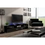 Cama TV statīvs EVORA 200 melns/melns glancēts