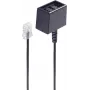 Telefona kabelis ShiverPeaks BS71280-8 0.15 m Melns