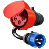 go-e Adapter Gemini flex 22 kW uz CEE Blue 16 A - Melns - taisns - taisns - IP55 - 22 kW - 16 A