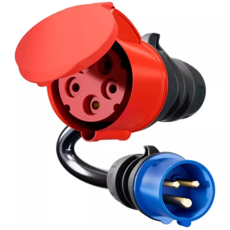 go-e Adapter Gemini flex 22 kW uz CEE Blue 16 A - Melns - taisns - taisns - IP55 - 22 kW - 16 A