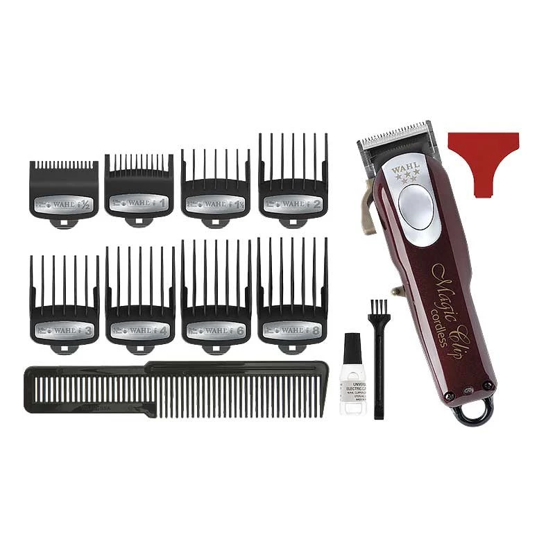 Wahl Cordless Magic Clip Burgundy matu griešanas mašīna 0.8-2.5mm