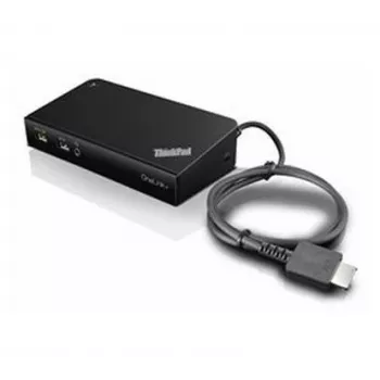 Lenovo 40A40090EU dokstacija ThinkPad OneLink+ Vadu USB 3.2 Gen 1 Type-A Melna