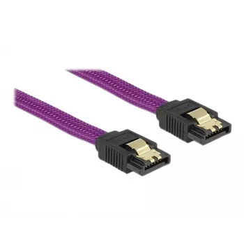 SATA kabelis DeLOCK 83691 0.5 m SATA 7-pin Violeta