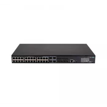 HPE FlexNetwork 5140 24G PoE+ 4SFP+ EI Slēdzis - L3 viedais - 24 porti 10/100/1000 (PoE+) + 4 kombinētie porti + 4 SFP+ 10GbE