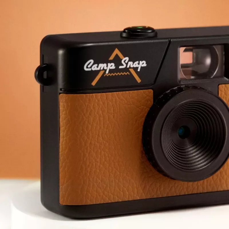 Bezekrāna digitālā kamera Camp Snap CS-V105-BR-JP — Brūna kompakta kamera bez displeja