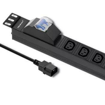 Qoltec 53999 nepārtrauktās barošanas avots (UPS) 1U, 8x C13, melns