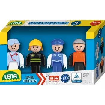 Lena 04490 zili plastmasas rotaļu figūriņu komplekts