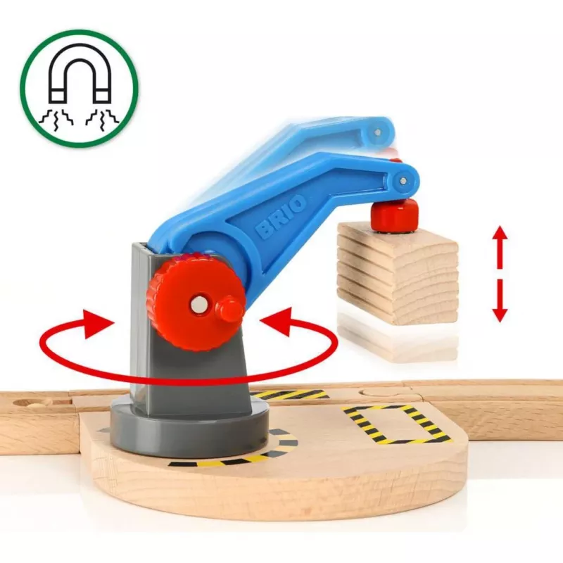 Brio World Kravas vilciena starta komplekts ar celtni