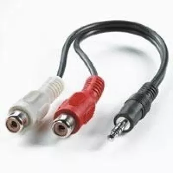 VALUE 3.5mm (M) - Cinch (2x M) kabelis 0,2 m