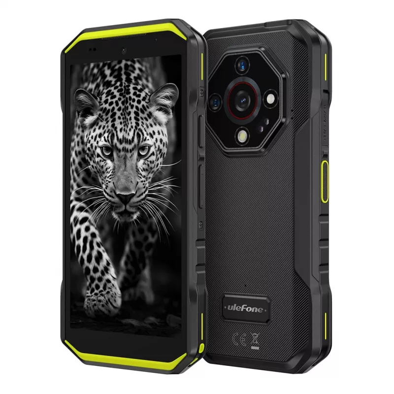Ulefone Armor X32 viedtālrunis, 5,65 collu, 6 GB RAM, 128 GB, Android 14, 5500 mAh, Vivid Green