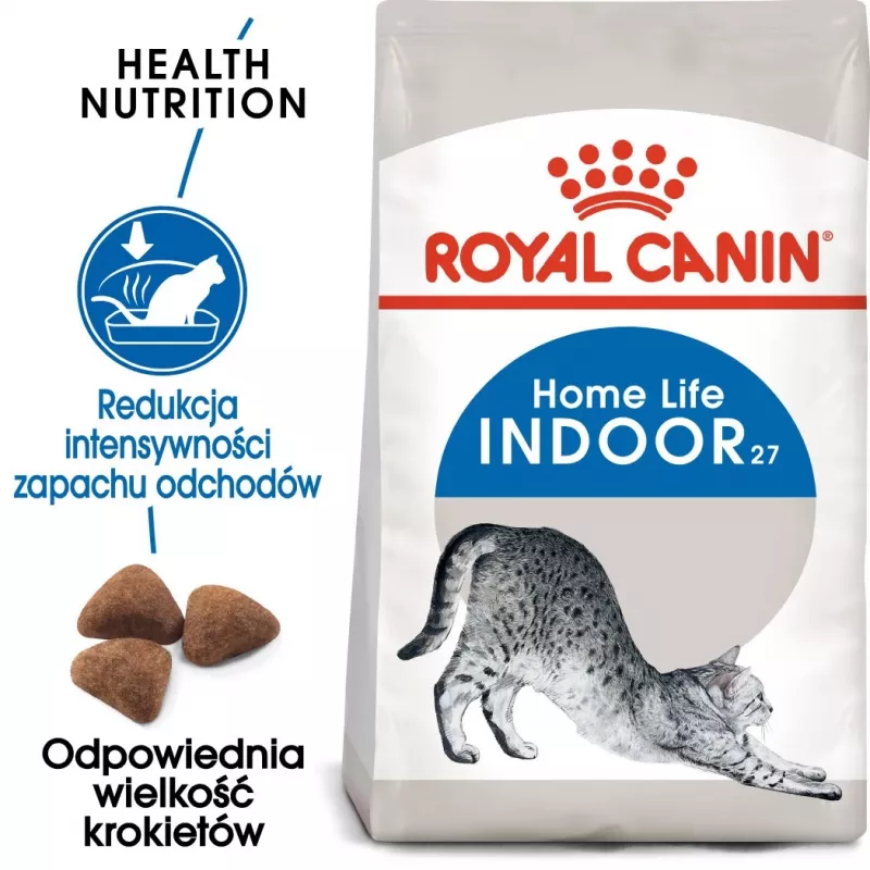 Royal Canin Indoor 27 sausā barība kaķiem, 2 kg