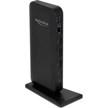 Delock USB-C DP 1,4 Docking Station 4K - doku stacija - USB-C 3,2 Gen 2 - HDMI, DP - 1GbE - 85 W (87746)