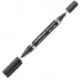 Pastāvīgais marķieris Staedtler Lumocolor Duo Fine/Bullet Tip Melns