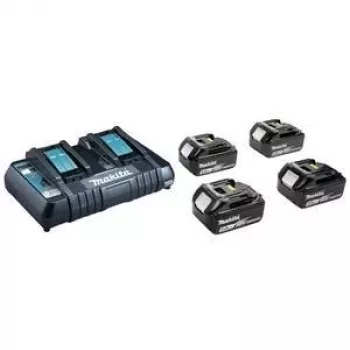 MAKITA barošanas komplekts 18V (BL1850Bx4+DC18RD) MAKPAC