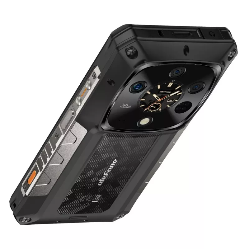 Izturīgs viedtālrunis UleFone Armor 28 Ultra 5G — 16GB RAM, 1TB krātuve, Melns