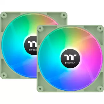 Thermaltake CT120 ARGB Sync Matcha Green 120mm 2-Pack korpusa ventilatori