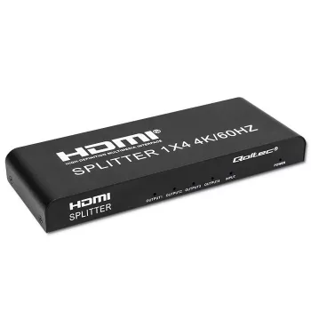 Qoltec 51799 Aktīvs HDMI sadalītājs 4 x HDMI 4K x 2K | 6Gb/s | 60Hz