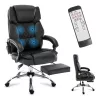 Ergonomisks biroja grozāmais krēsls mark adler MA-BOSS 6.0, organiskās ādas sēdeklis, regulējams augstums 47–55 cm, jostas atbalsts, Tilt Dual mehānisms