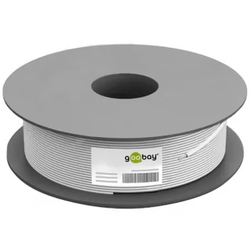 Wentronic Goobay CAT 6 tīkla kabelis, U/UTP, pelēks, 100 m - CCA, AWG 24/7 (dzīslas), PVC (93884)