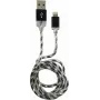 LC-Power USB-Lightning kabelis 1m melns/sudrabs