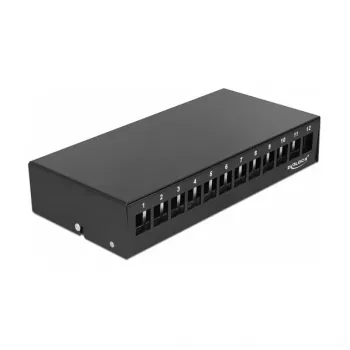 Patch Panel DeLOCK Keystone 12 Port Melns