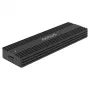 Ārējais SSD korpuss SAVIO AK-84 Melns M.2 diskiem, USB 10 Gbit/s (Type-A / Type-C), alumīnijs + ABS