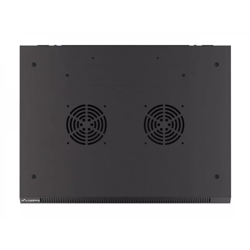 Lanberg sienas skapis 19 inch demontēts plakanā iepakojumā 27U/600x450mm Melns