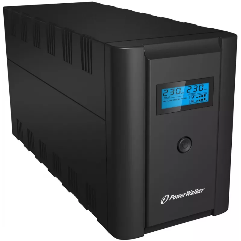 PowerWalker VI 1200 LCD/FR līnijinteraktīvs UPS 1.2 kVA 600 W 4 rozetes