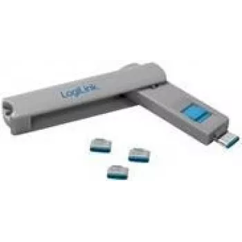 LOGILINK AU0052 USB-C pieslēgvietas bloķētājs 1x atslēga un 4x slēdzenes