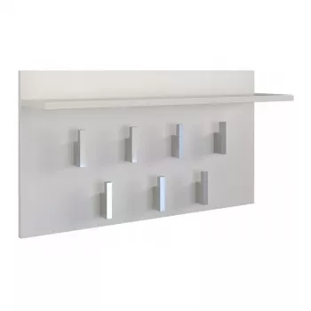Sienas pakaramais Top e shop WIESZAK 2F BIEL MAT, skaidu plātne, 7 āķi, 700×200×400 mm