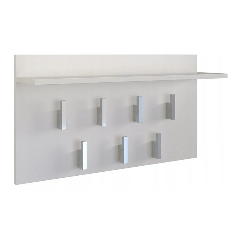 Sienas pakaramais Top e shop WIESZAK 2F BIEL MAT, skaidu plātne, 7 āķi, 700×200×400 mm