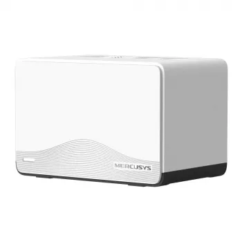 MESH sistēma MERCUSYS Halo H27BE (3 komplekts) Divu joslu 2.4/5 GHz Wi‑Fi 6, 3568 Mbps kopā, 3x LAN porti, iekšējās antenas, balta