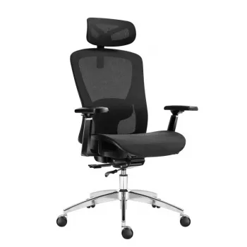 Krēsls Expert 5.3 Black Mesh ar grozāmu sēdekli