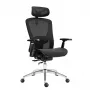 Krēsls Expert 5.3 Black Mesh ar grozāmu sēdekli