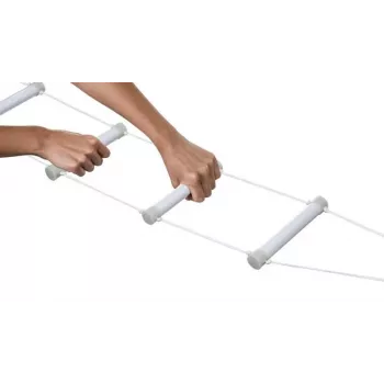 Rehabilitācijas gultas kāpnes Qmed DRQM3G0AAXXXP, 4 pakāpieni, polietilēns, max slodze 90 kg, fluorescējošas, pakāpiena platums 25 cm