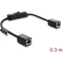 DELOCK RJ45 kabelis Cat.6 F/UTP 0,3 m ar slēdzi, zils