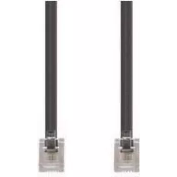 Telefona kabelis e+p T 11 3 m caurspīdīgs melns