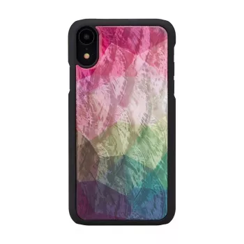 iKins aizsargmaciņš iPhone XR — ūdensziedu raksts, melns
